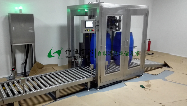 仲恒GAF-300SM自動(dòng)灌裝線客戶現(xiàn)場(chǎng)安裝展示2